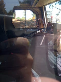 Through the bulletproof glass - Mack Grand Opening - Greensboro, NC