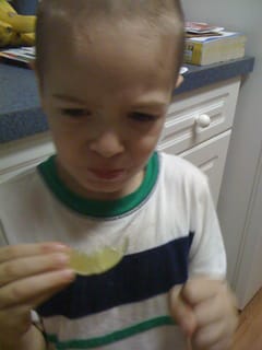 William tries a lime