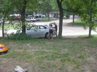 Packing the car - Hot Springs, NC