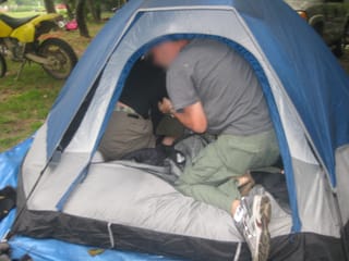 Attacked in the tent - Hot Springs, NC