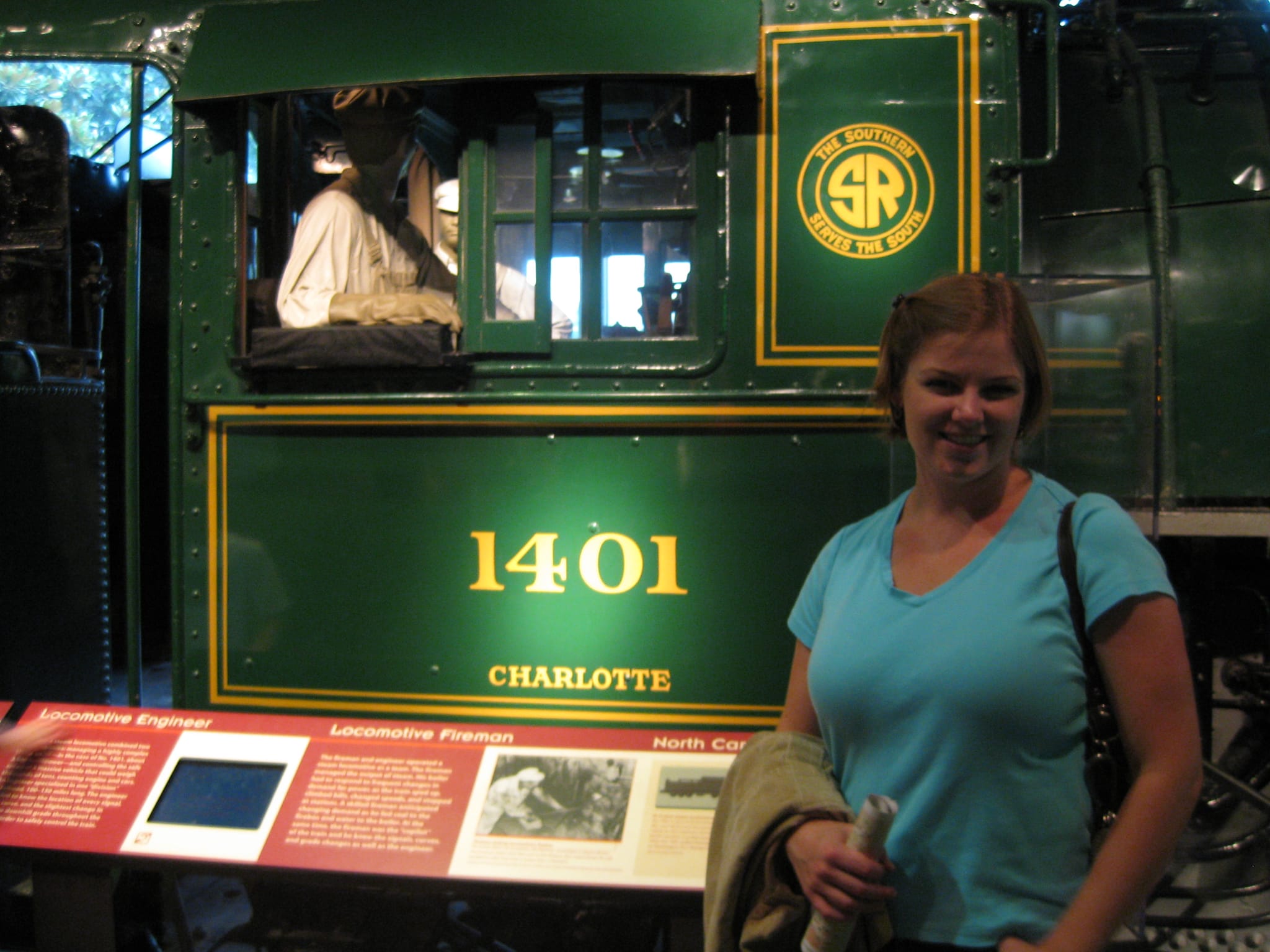 Erin with Train - Natural History Smithsonian - Washington, DC