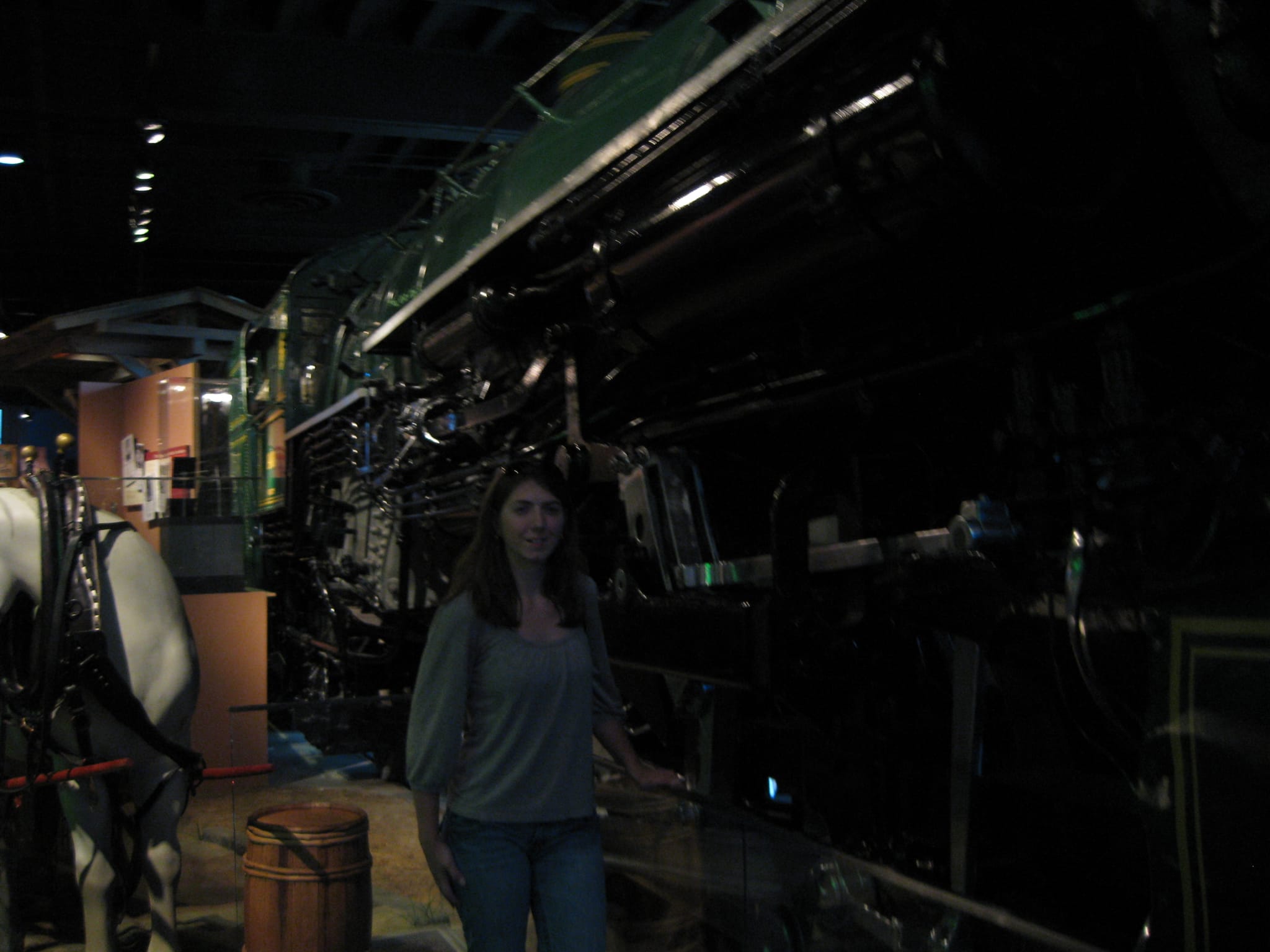 Bridget with Train - Natural History Smithsonian - Washington, DC