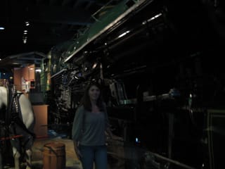 Bridget with Train - Natural History Smithsonian - Washington, DC