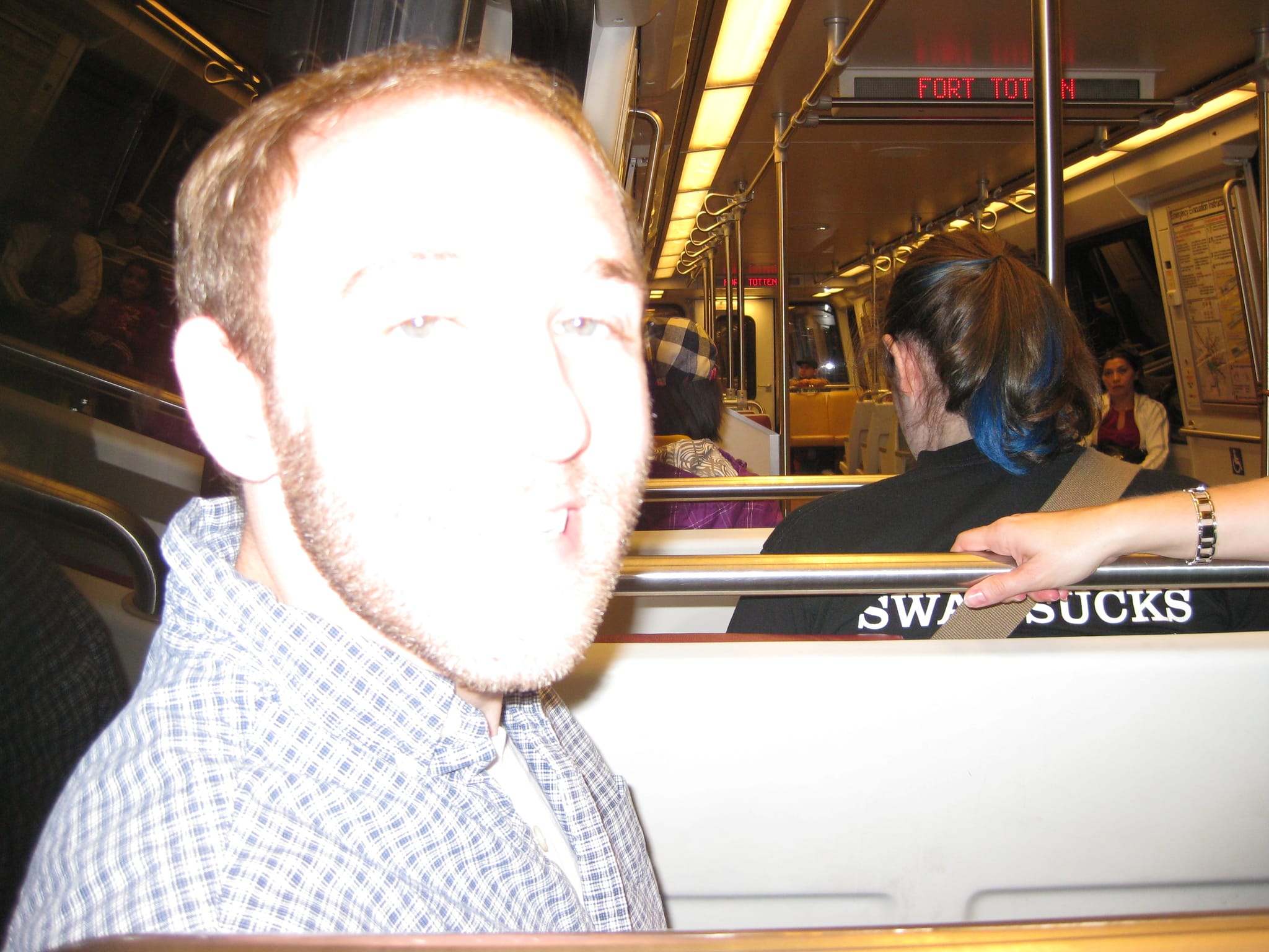 Colin on the DC Metro