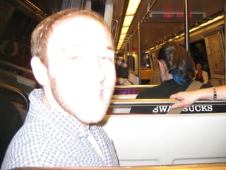 Colin on the DC Metro