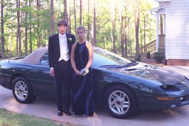 Leaving for dinner before my senior prom