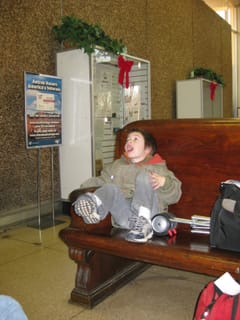 Will at the Train Station in Charlotte