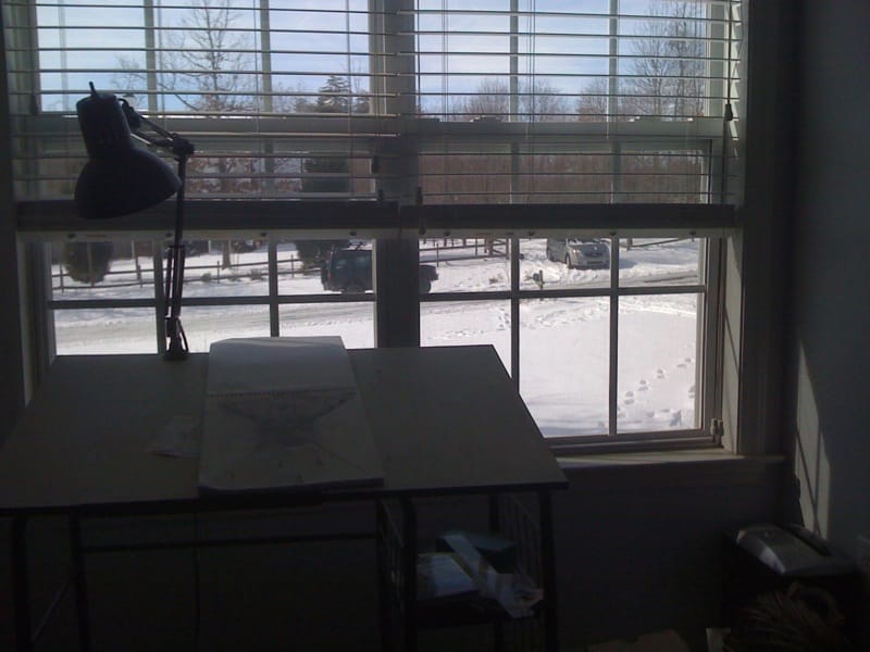 View from my desk at home