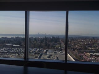 View of Seattle from Microsoft's Bellevue office