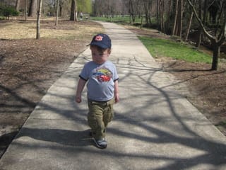 Robert going for a stroll in the park