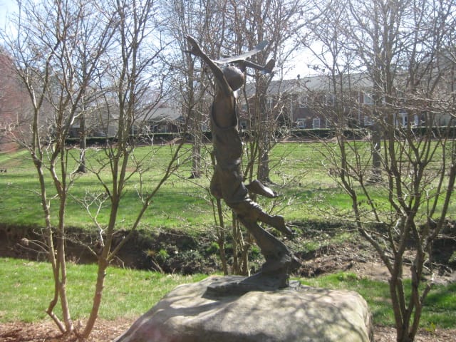 Statue in the park that Will took a pic of