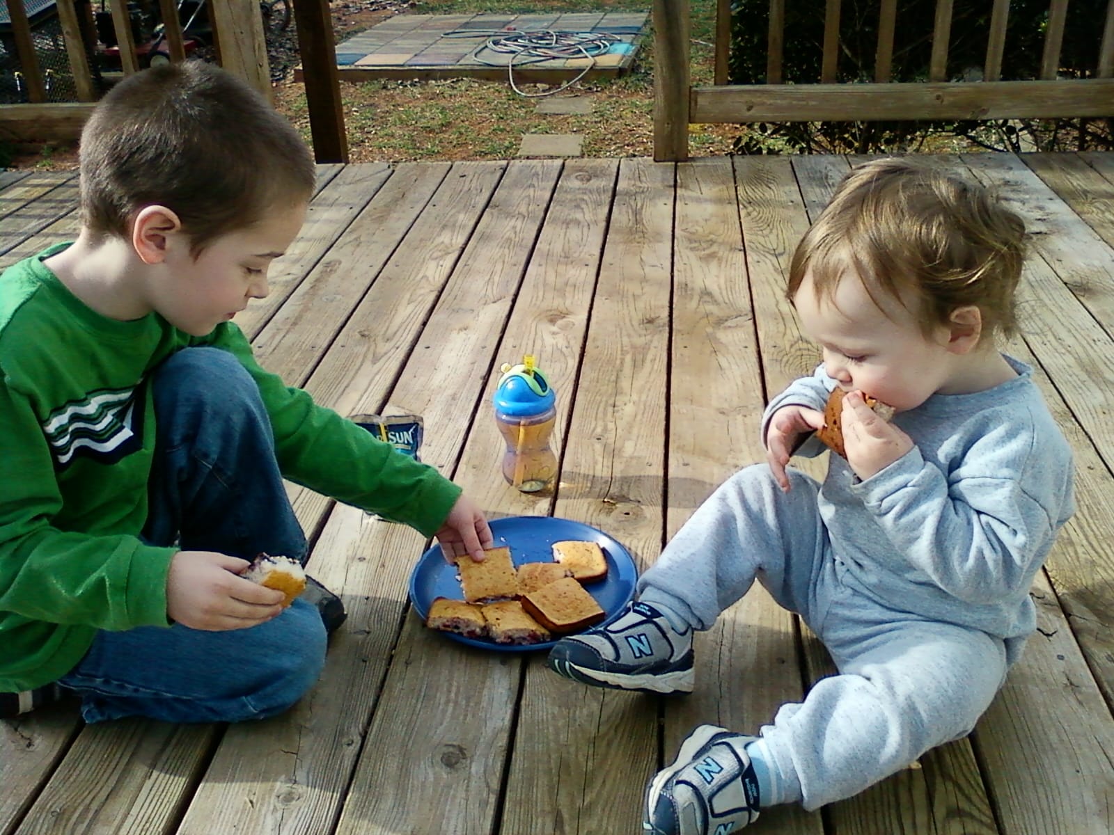 Snack time. We love muffin squares