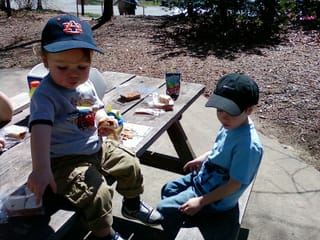 Picnic in the park.