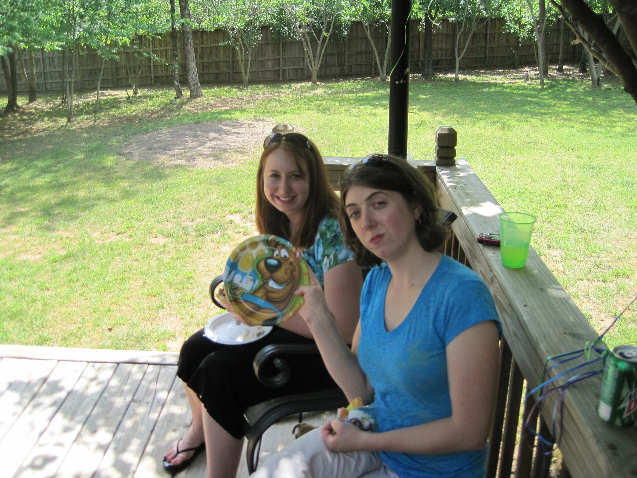 Brittany and Bridget at Will's 5th Birthday Party