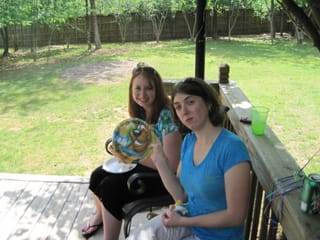 Brittany and Bridget at Will's 5th Birthday Party