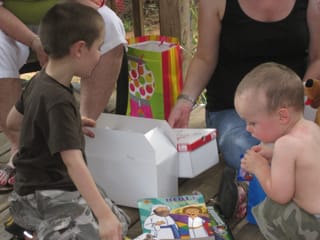 William opening presents