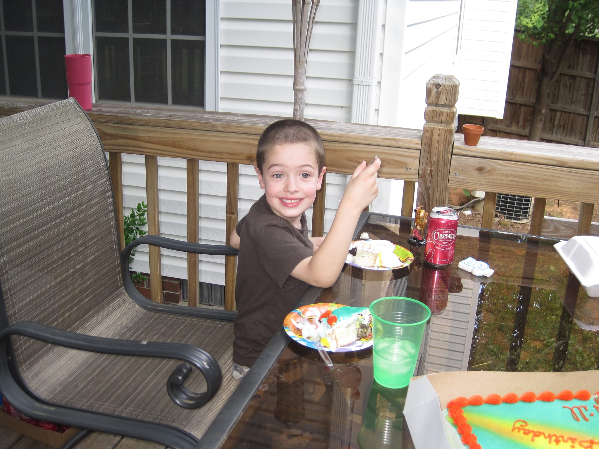 Cake makes William happy!
