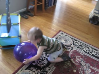 Robert and balloon