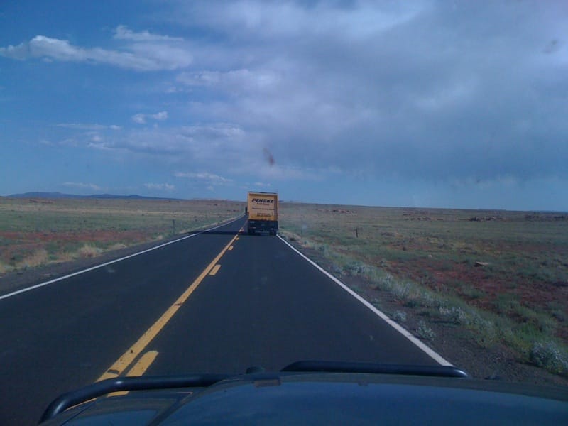 Following the Penske Truck Through Coconino County, Arizona
