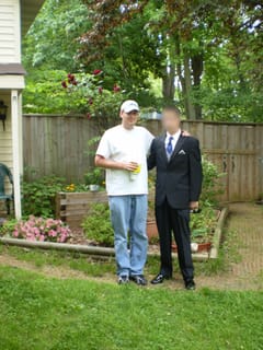 Formal Batman & Casual Me at Mom's