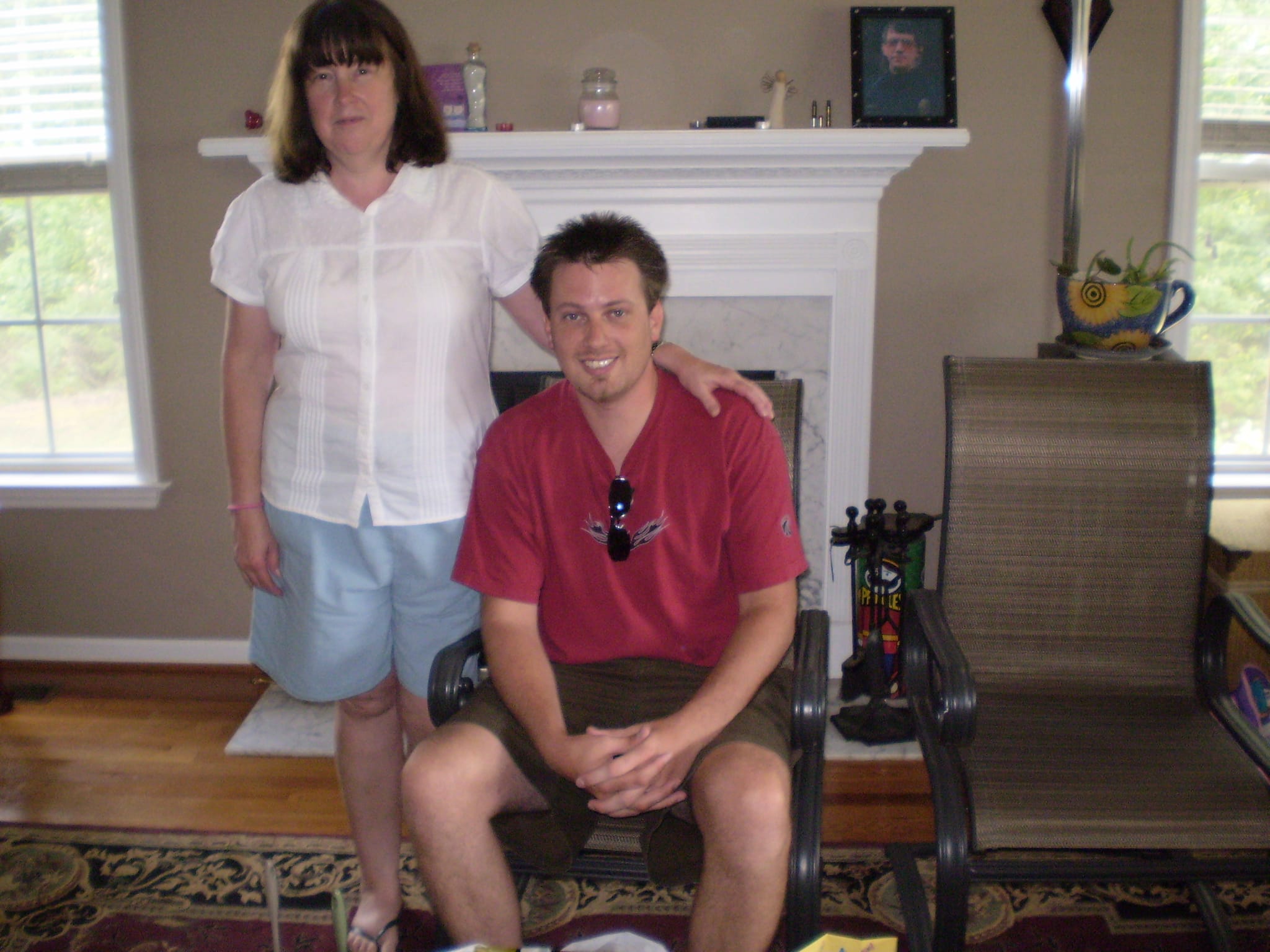 Mom & Chris - Chris's birthday 2009