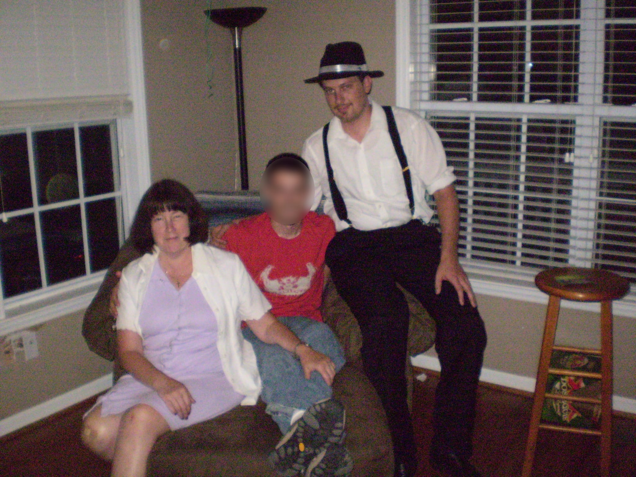 Mom, Batman, and me at Birthday Vegas Style