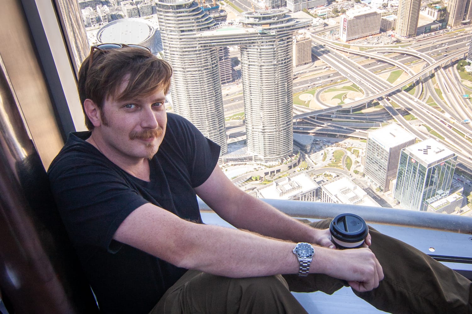 Chris at Burj Kalifa