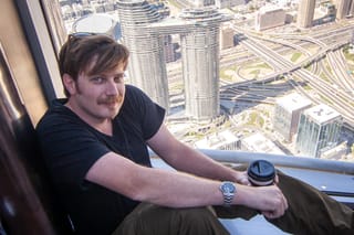 Chris at Burj Kalifa