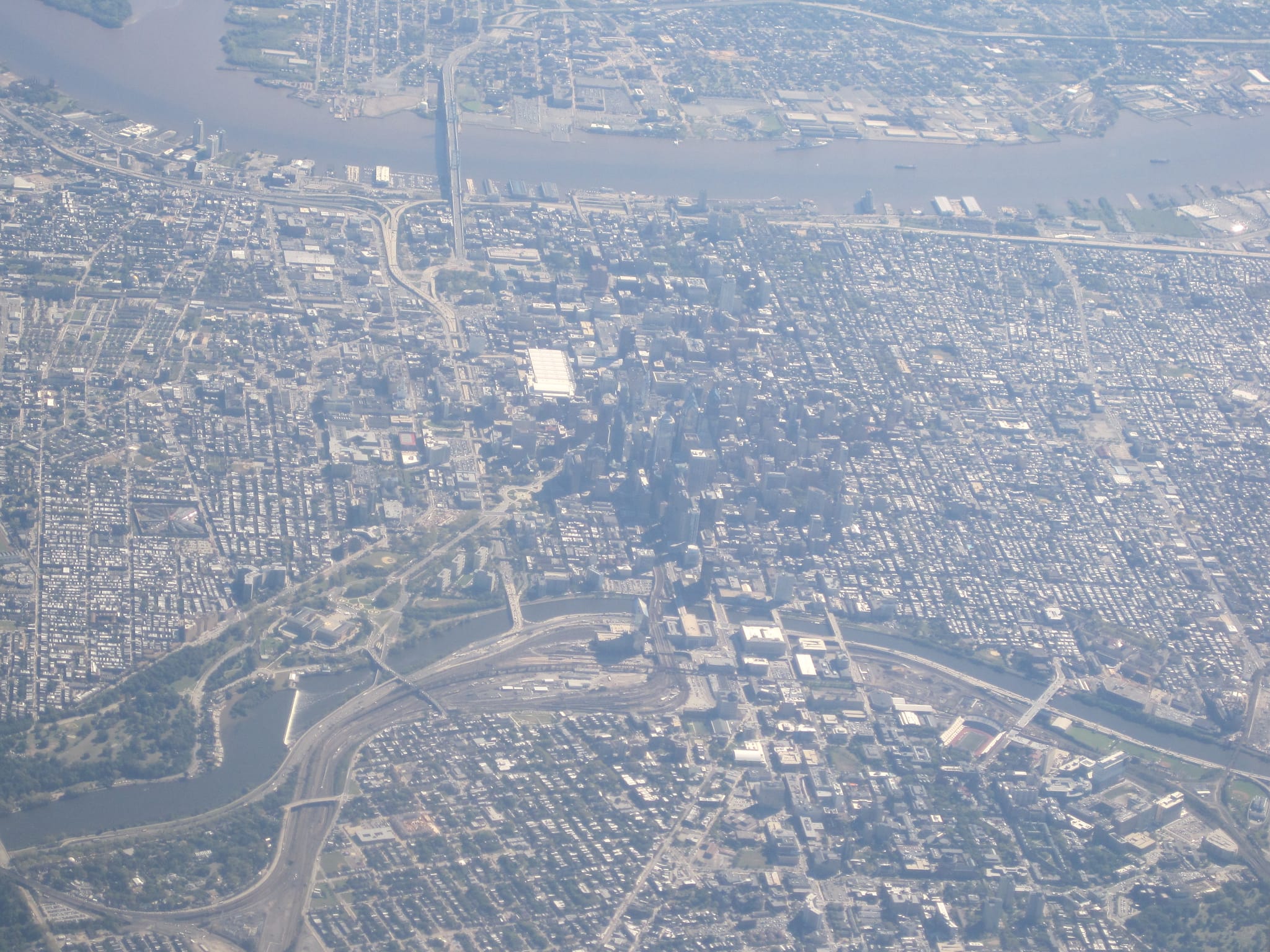 Philadelphia - View from the plane headed to Newark, NJ (EWR)