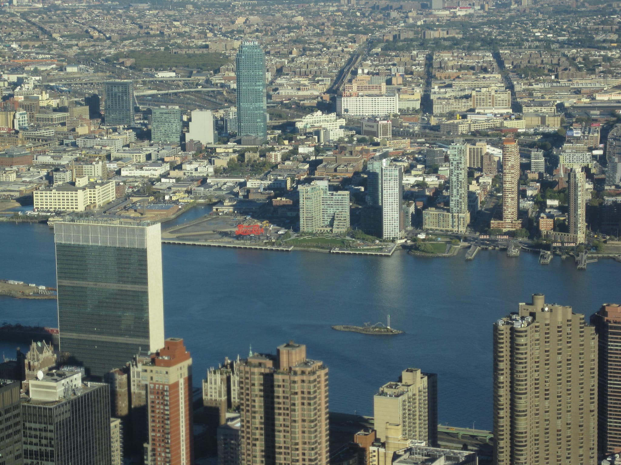 Looking toward Long Island from the Empire State Building - Manhattan Island - New York City