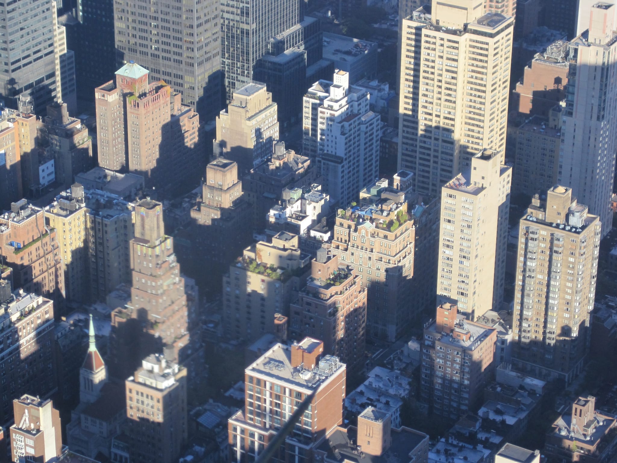 Rooftop gardens from the Empire State Building - Manhattan Island - New York City