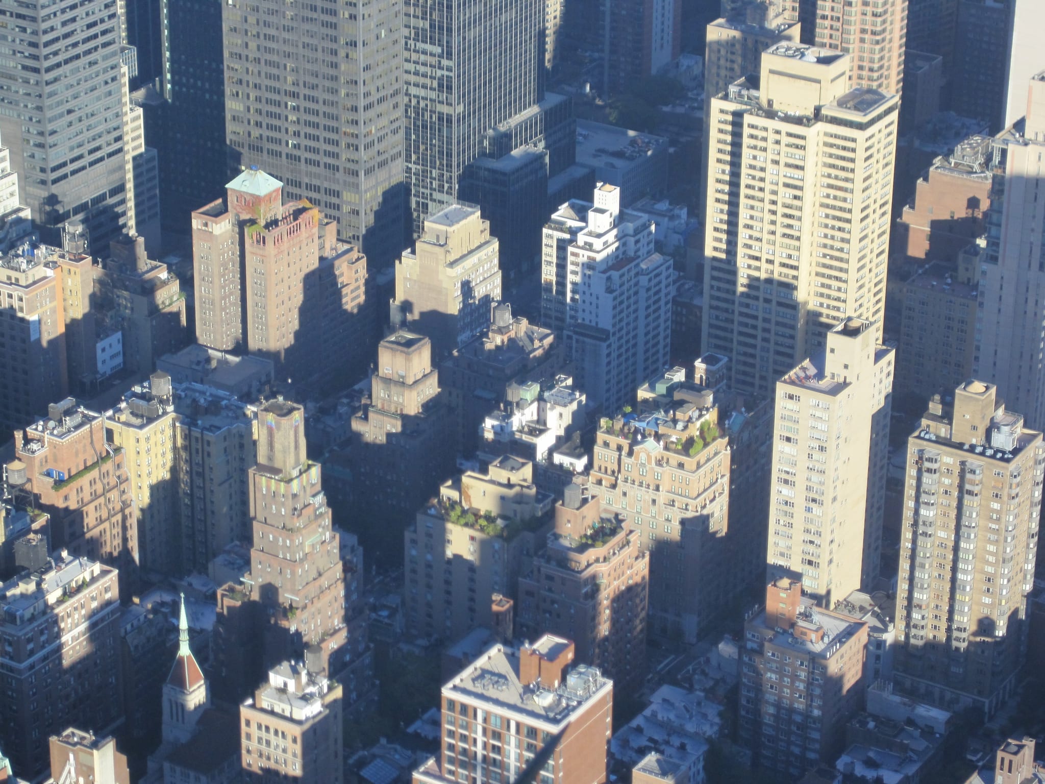 Rooftop Gardens from the Empire State Building - Manhattan Island - New York City