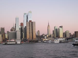 NYC Skyline from the ferry - Empire State Building in center