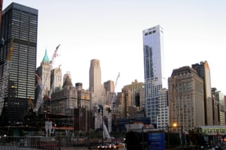 Lots of Cranes at Ground Zero - New York City