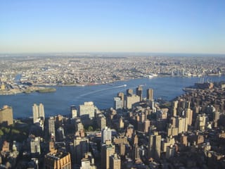 Looking Towards Long Island from the Empire State Building - Manhattan Island - New York City