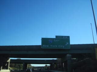 New York City, exit right