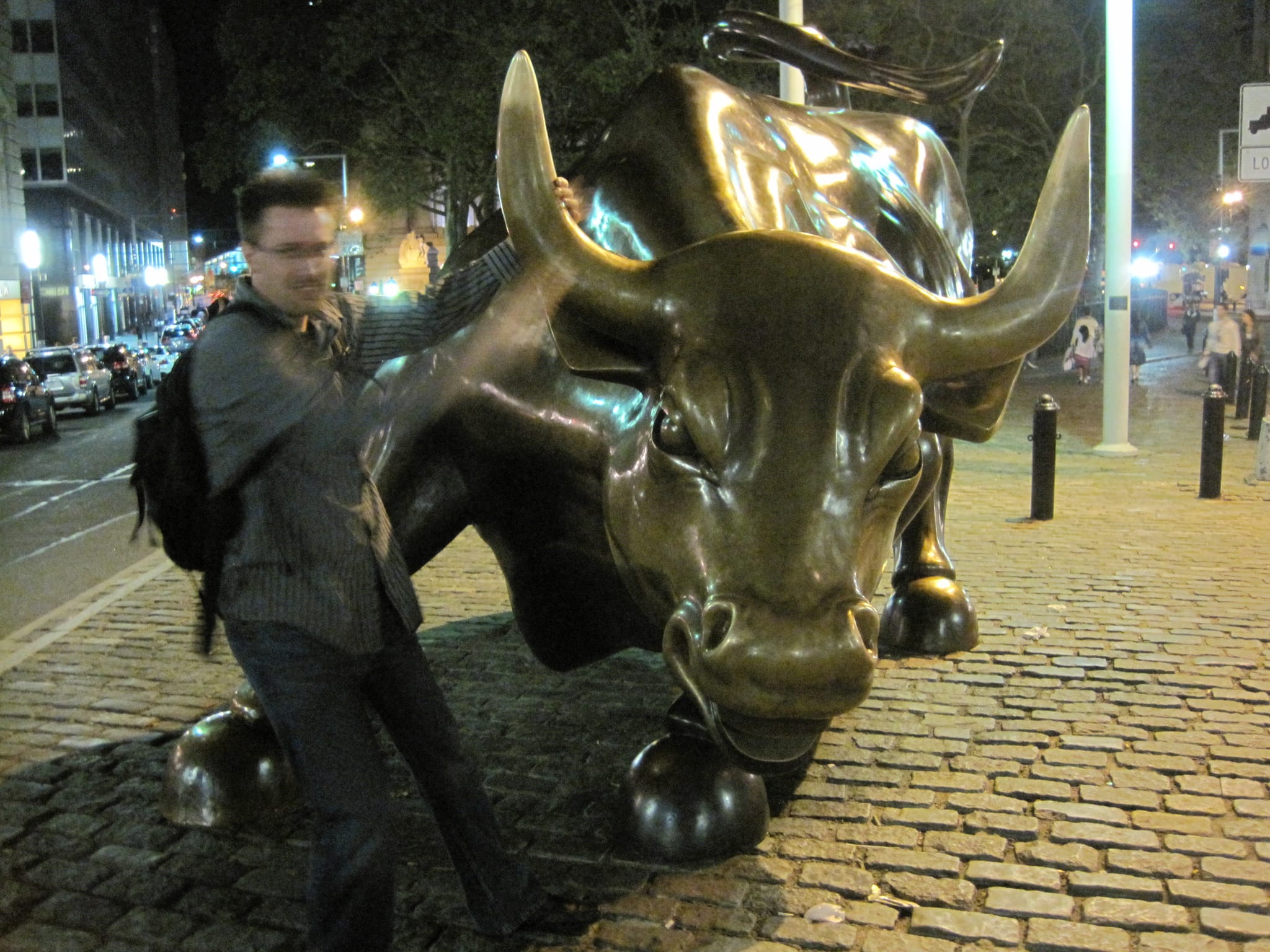 ...by the horn.
