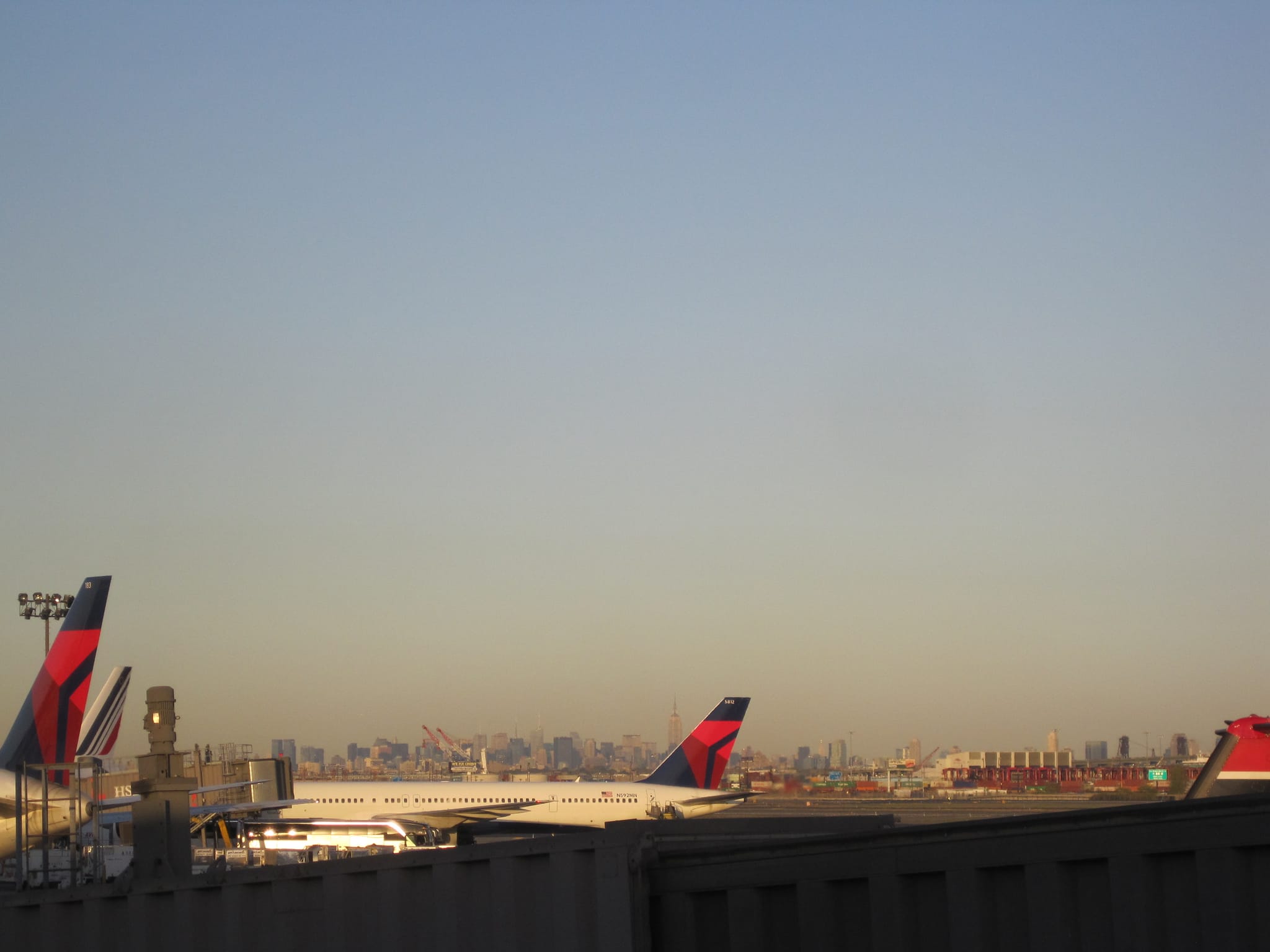View of NYC from the Newark Airport