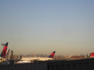 View of NYC from the Newark Airport