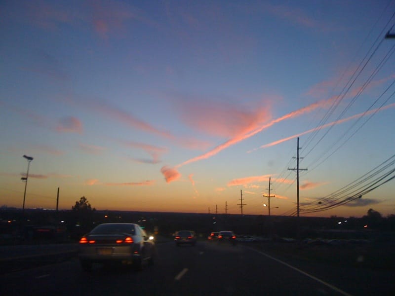 Whispy Clouds in Charlotte's evening sky