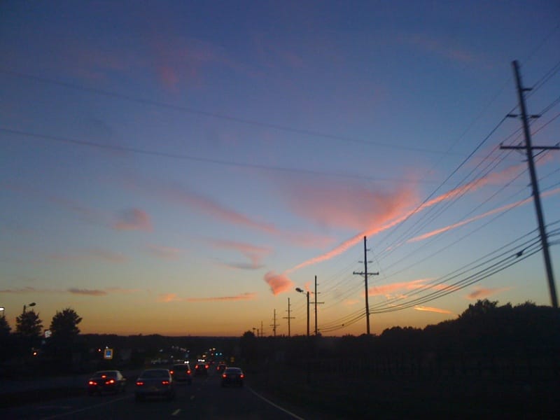Whispy Clouds in Charlotte's evening sky