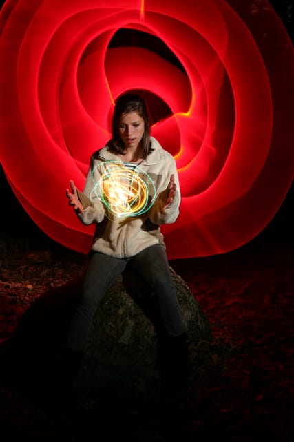 Light Painting at Myra's