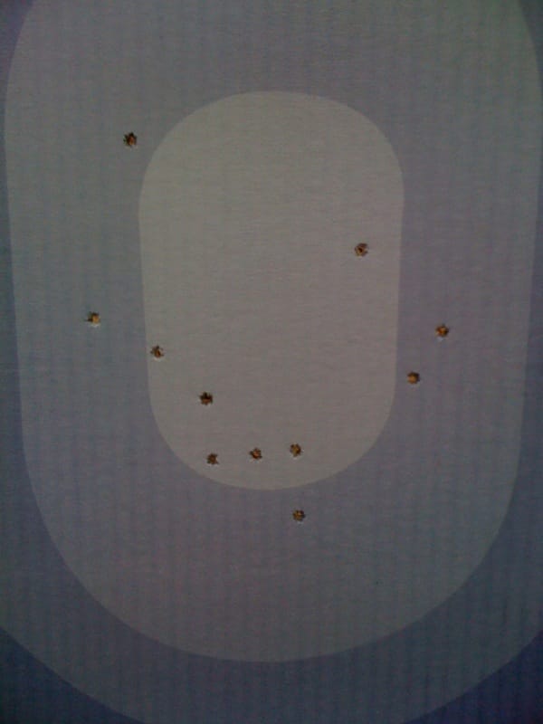 Iron sights - 50 yards - standing