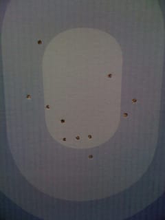Iron sights - 50 yards - standing