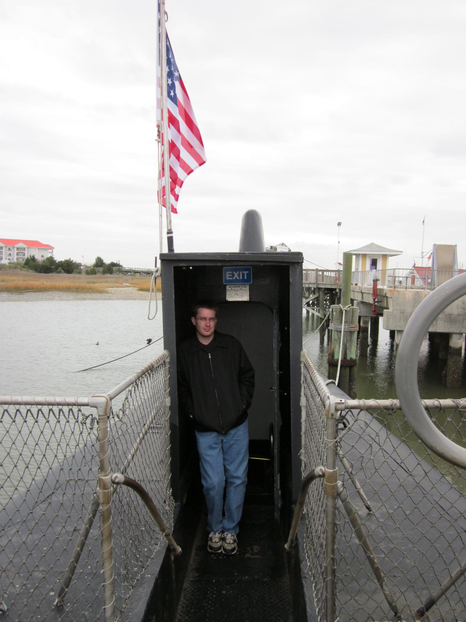 Chris on the USS Clamagore