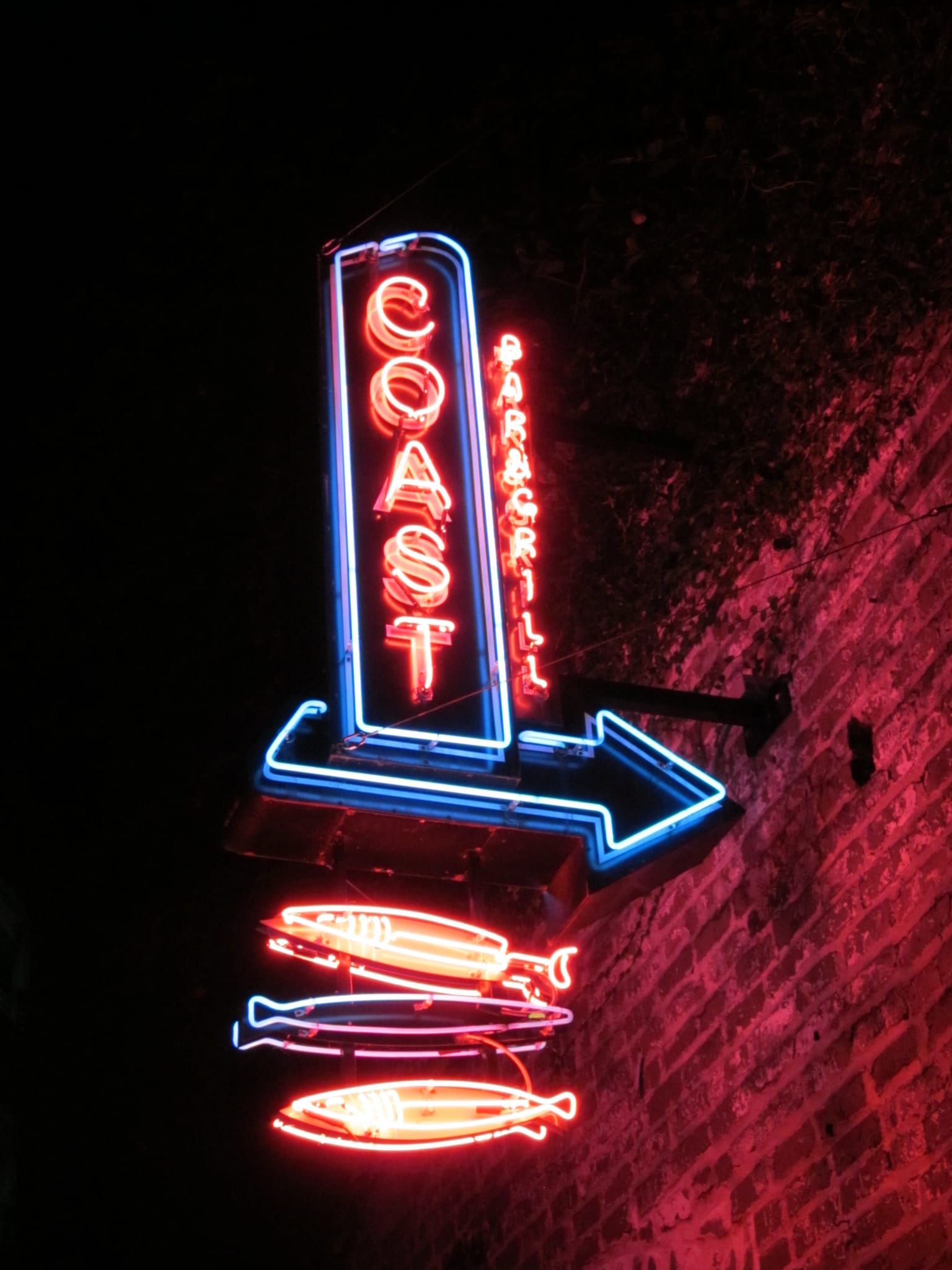 Coast Restaurant Sign
