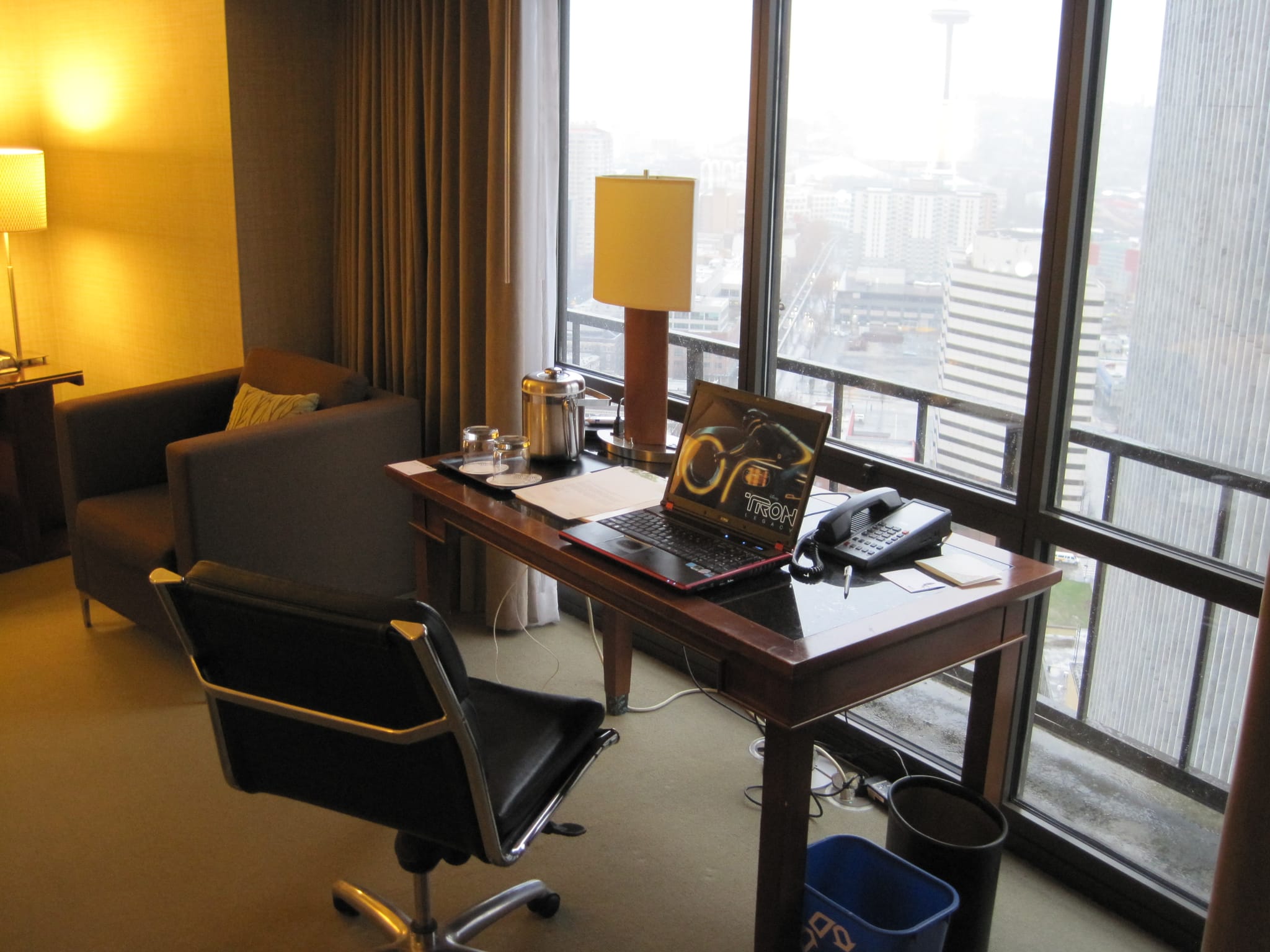 Desk at the Westin
