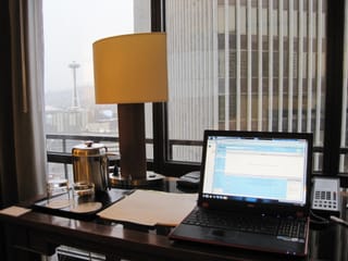 View from my desk on the 34th floor.