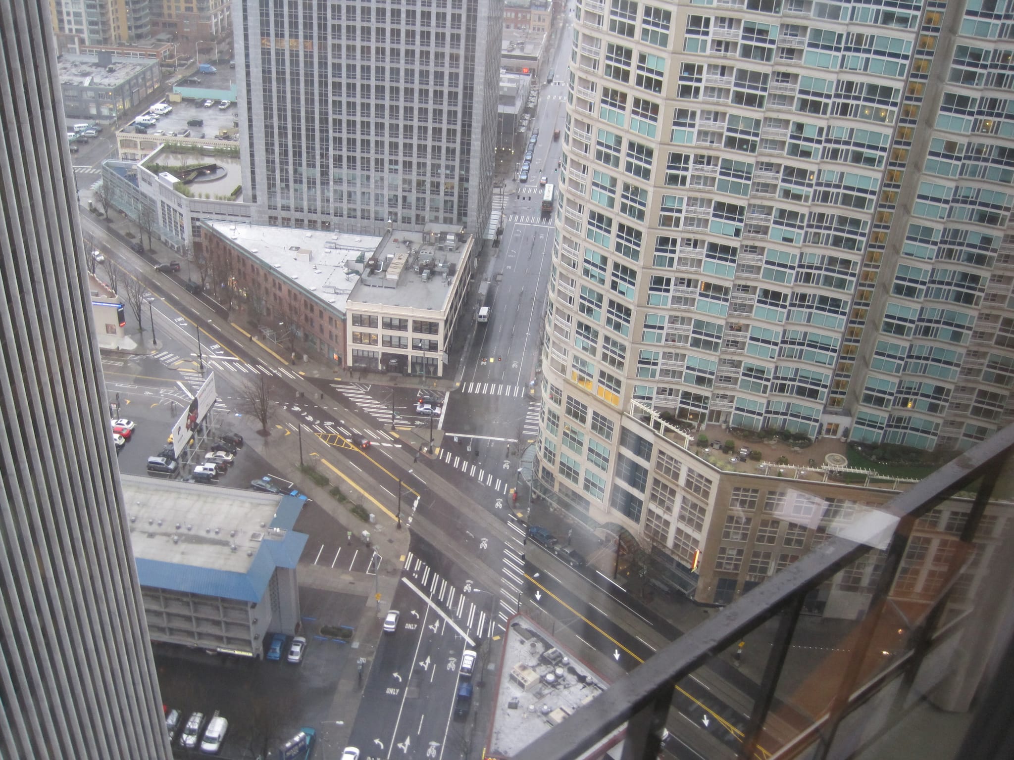 Crossroads view from the Westin North Tower, Seattle