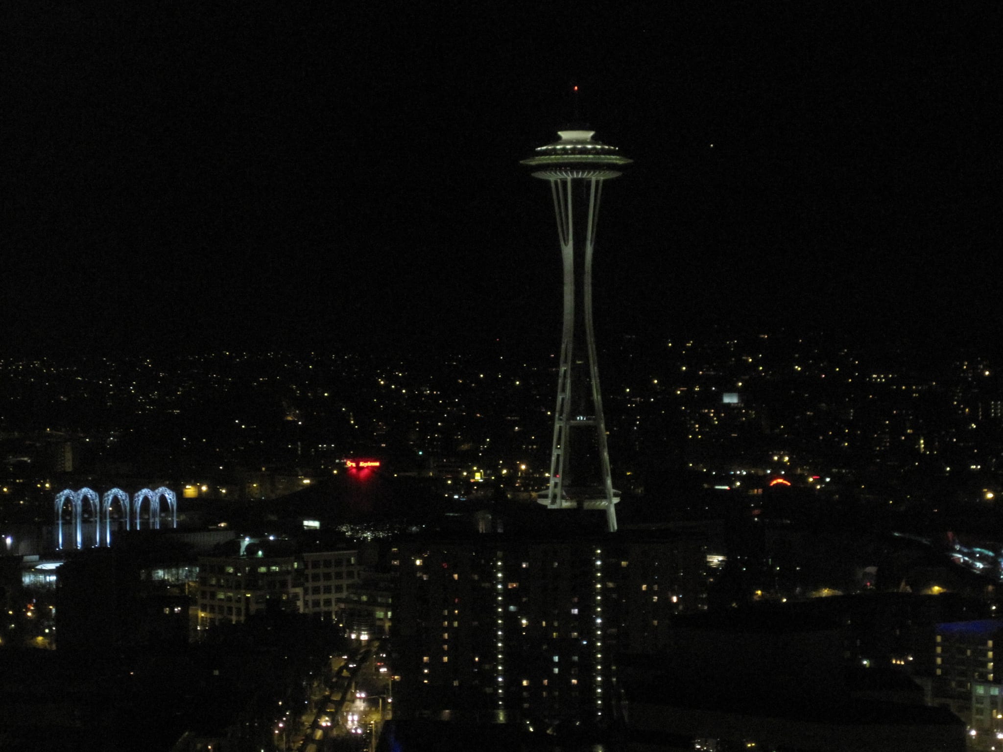 Space needle - night view from the Westin North Tower